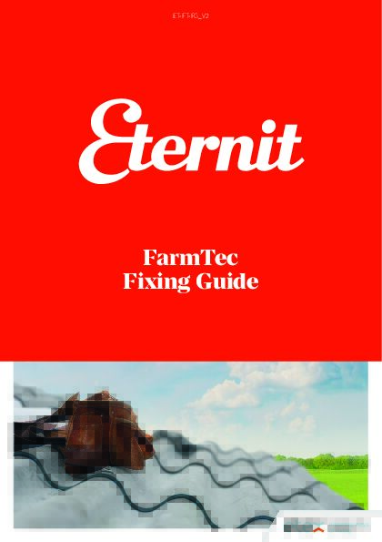 Eternit FarmTec Fixing Guide
