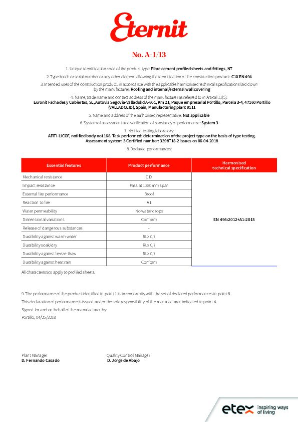 FarmTec Declaration of Performance